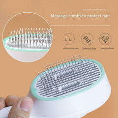 Cat Comb Dog Hair Remover Brush UVC Sterilization Pet Grooming Slicker Needle Comb Cat Sterilization Comb Pet Brush For Shedding And Grooming Self-Cleaning Slicker Brush For Long And Short Hair - Otaj Gifts