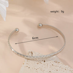 Metal Twist Geometric Knot Winding Hollow Open-end High-grade Light Luxury Personality Fashion Ladies' Bracelet - Otaj Gifts