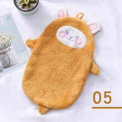 Hand Towels Can Be Hung Cartoon Absorbent Towels Bathroom Housework Cleaning - Otaj Gifts