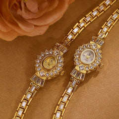 Women's Diamond Middle-ancient Magic Mirror Watch - Otaj Gifts