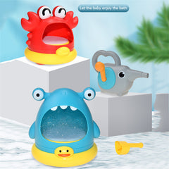 Bubble Machine Baby Bath Toy Pool Foam Making Machine Bathroom Bubble Blowing Bathtub Maker Blower Kids Play Water Games Toy Set - Otaj Gifts