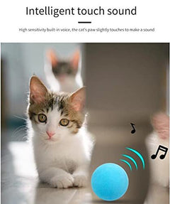 New Gravity Ball Smart Touch Sounding Toys Interactive Pet Toys Squeak Toys Ball Pet Training Toy For Indoor Cats - Otaj Gifts