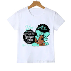 Children's T-Shirts White Summer Top - Otaj Gifts