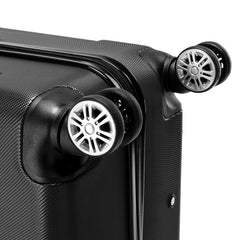 3-in-1 ABS Trolley Case 20 Inches-24 Inches-28 Inches Black - Otaj Gifts