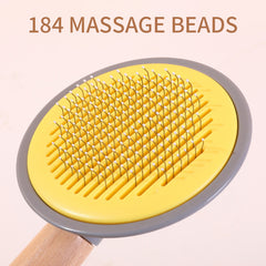OneKey Pet Hair Remover Comb Pet Comb Grooming Brush Pet Hair Cleaner Brush Cat Shedding Brush Self Cleaning Slicker For Long & Short Hair Cats And Dogs - Otaj Gifts