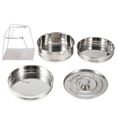 Stackable 3 Tier Stainless Steel Steamer Cooker Pot Set Cook Food Pressure Pot Accessories - Otaj Gifts