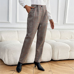 Houndstooth Feet Ladies Suit Pant - Otaj Gifts
