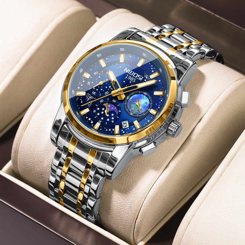 Steel Belt Men's Business Quartz Watch - Otaj Gifts