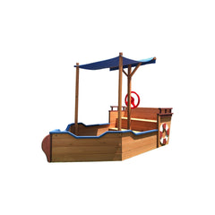 Wooden Sandbox With Storage Bench And Seat, Outdoor Toys For Children Aged 3-8 Years - Otaj Gifts