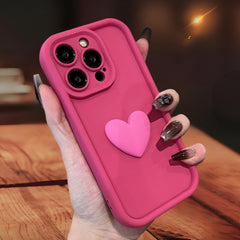 Three-dimensional Love Skin-friendly Frosted Lens All-inclusive Phone Case - Otaj Gifts