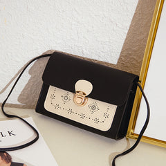 Small square bag double color matching shoulder bag - Otaj Gifts