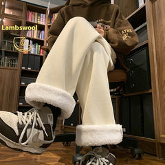 American Corduroy Sweatpants Men's Winter - Otaj Gifts