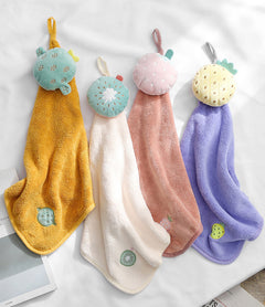Hand Towels Can Be Hung Cartoon Absorbent Towels Bathroom Housework Cleaning - Otaj Gifts