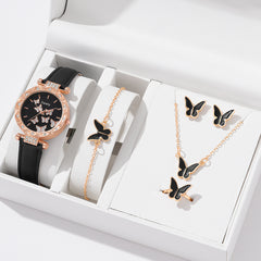 Women's Fashion Simple Butterfly Digital Belt Watch - Otaj Gifts