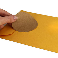 500Pcs Kraft Paper Labels Round Self Adhesive Stickers Baking Bag Labels - Otaj Gifts