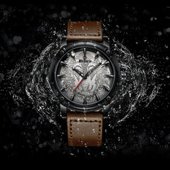 Men's Solid Color Casual Belt Quartz Watch - Otaj Gifts