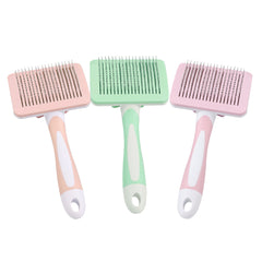 Self Cleaning Slicker Brush For Dogs, Cats Pets-One Click Cleaning Function-Gentle Effective Cat, Pet Dog Hair Remover-Dog Grooming Accessories For Small, Medium Large Dogs - Otaj Gifts