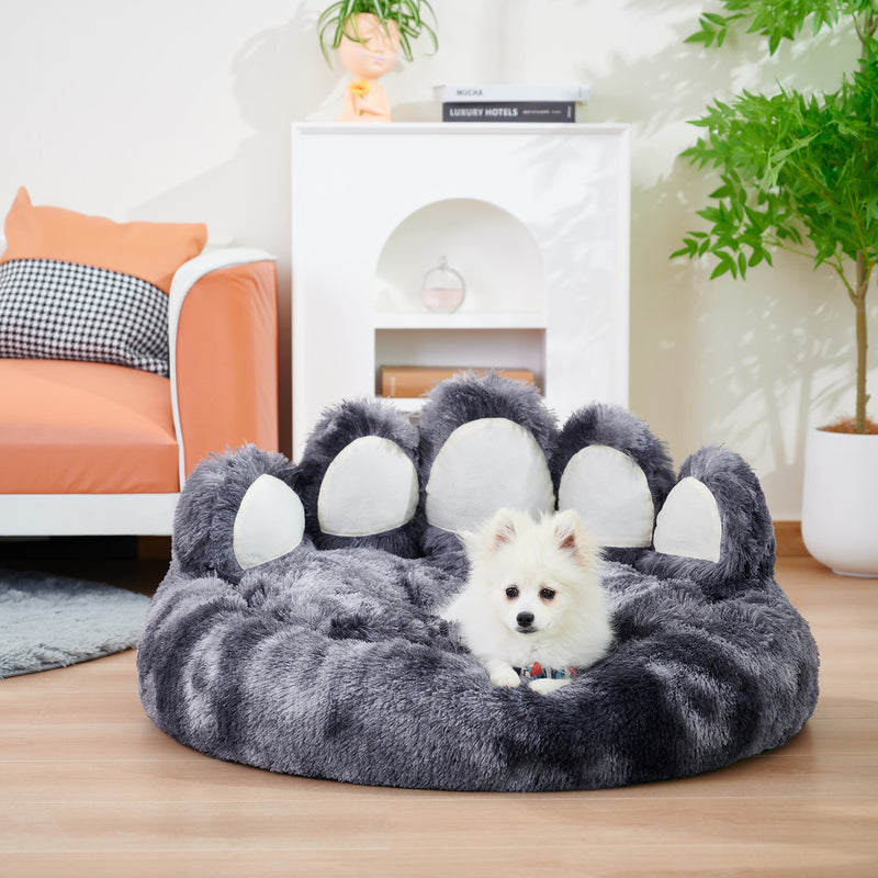 Cute Dog Bear Paw Shape Dog Bed, Dog Beds & Furniture For Small And Medium Dogs, Cozy Plush Cute Cat Beds For Indoor Cats - Otaj Gifts