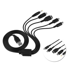 5 in 1 Charger USB for Nintendo NDS Ll  XL 3DS Wii U PSP Multi Function Charging Cable - Otaj Gifts
