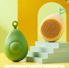 Creative Cat Grooming Comb Portable Massage Brush One-Button Remove Floating Hair Scraper Cats Dogs Pet Self Cleaning Tool Accessories - Otaj Gifts