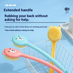 Bath Brush Soft Fur Long Handle Strong - Otaj Gifts