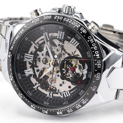 Men's Personality All-steel Hollow Automatic Mechanical Watch - Otaj Gifts