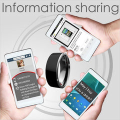 Smart Ring Wearable Device Multifunctional Black High-tech - Otaj Gifts