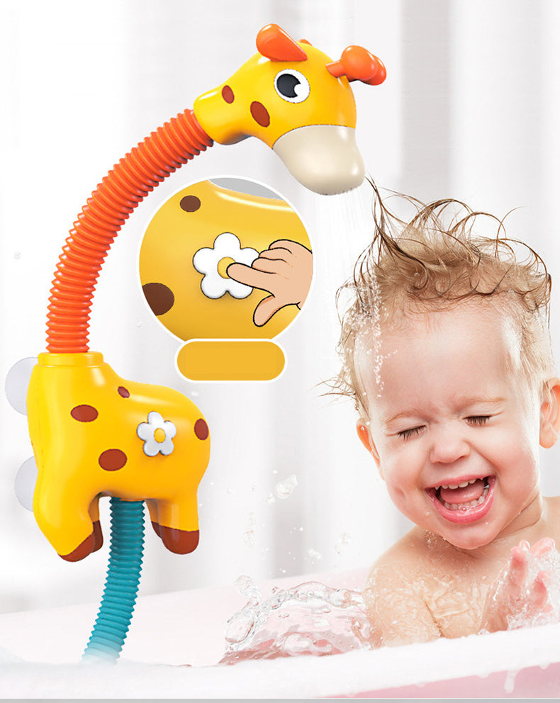 Children Bath Toy Electric Cartoon Giraffe Shower Baby Spray Bathtub Toys Educational Play Game Beach Toys - Otaj Gifts