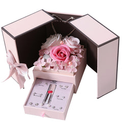 Mothers Day Gift Pink Double Door Rose Gift Box Jewelry Creative Decorate Boxs - Otaj Gifts