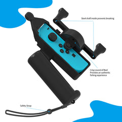 Plastic Game Console Controller Holder Fishing Rod Shaped Handle Grips Accessories - Otaj Gifts