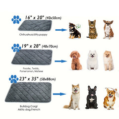 Cat Dog Non-Slip Mat, Extra Warm Thermal Pet Pad Self-Heating Cat Mat Warm Thermal Pet Pad Washable Dog Crate Pad Heat Dog Cat Bed Mat Blanket Non-Slip - Otaj Gifts