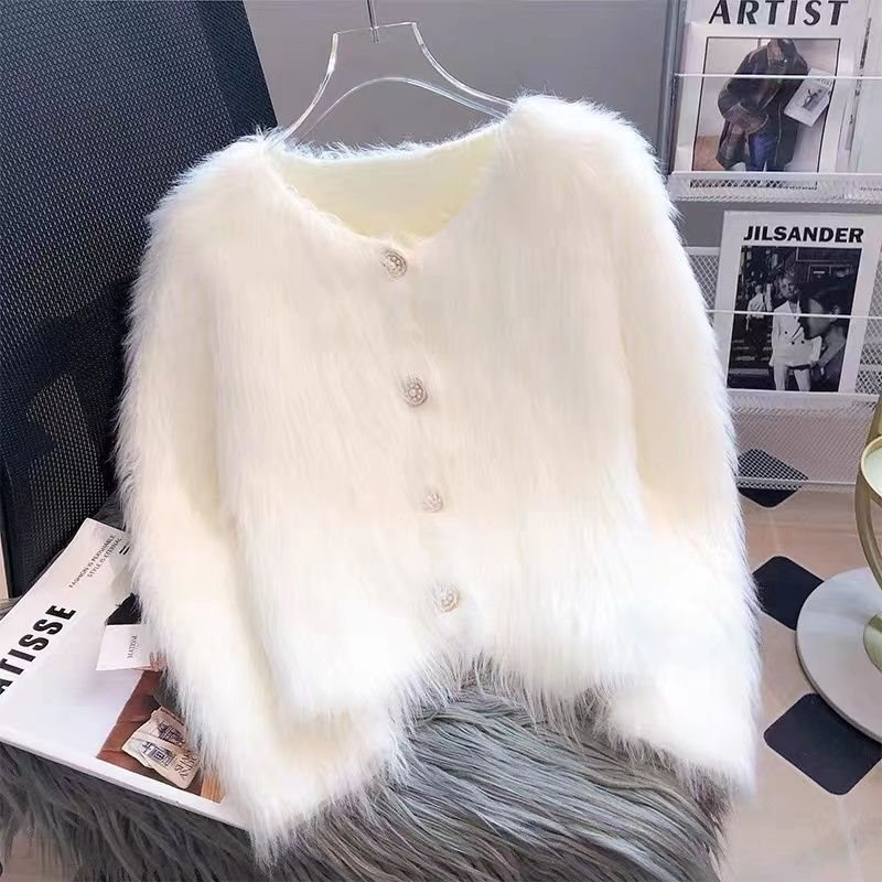 Knitted Cardigan Sweater Coat For Women Autumn And Winter Thickened - Otaj Gifts