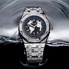 Men's Watch Waterproof Luminous Steel Strap Quartz - Otaj Gifts