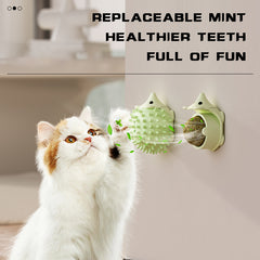 Cat Grooming Brush Wall Mount, Cat Self Groomer Cat Corner Face Scratcher, Cat Self Groomer Corner, Wall Corner Massage Comb For Cat And Dog - Otaj Gifts