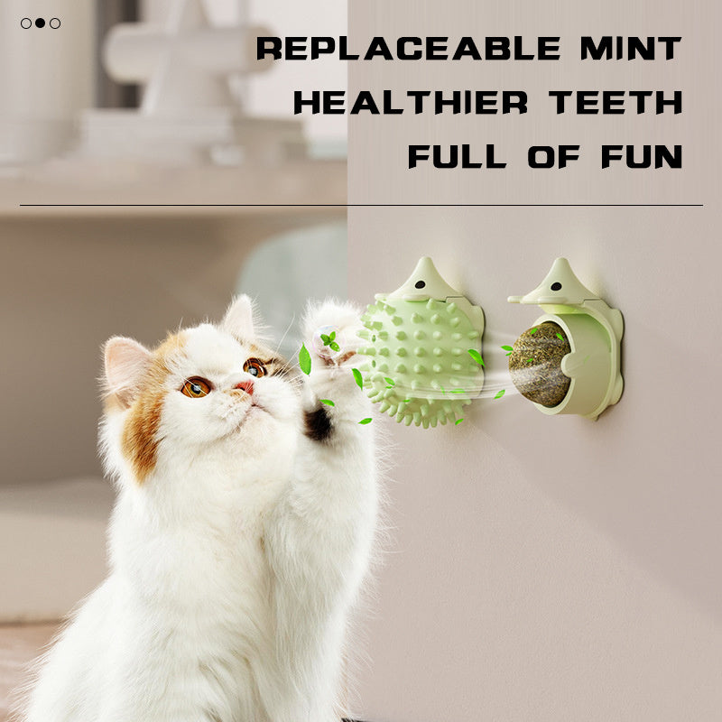 Cat Grooming Brush Wall Mount, Cat Self Groomer Cat Corner Face Scratcher, Cat Self Groomer Corner, Wall Corner Massage Comb For Cat And Dog - Otaj Gifts