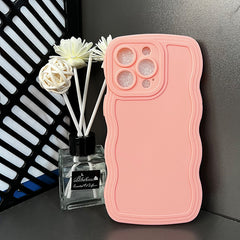 Solid Color Big Wave Suitable For Phone Case Solid Color Drop-resistant Soft Shell - Otaj Gifts