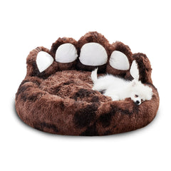 Cute Dog Bear Paw Shape Dog Bed, Dog Beds & Furniture For Small And Medium Dogs, Cozy Plush Cute Cat Beds For Indoor Cats - Otaj Gifts