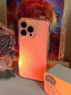 Thin And Glittering Transparent Soft Phone Case - Otaj Gifts
