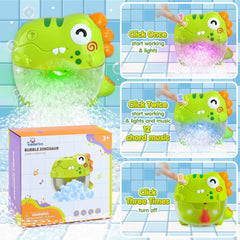 Dinosaur Bubble Machine Children's Bathroom Bath And Water Toys - Otaj Gifts