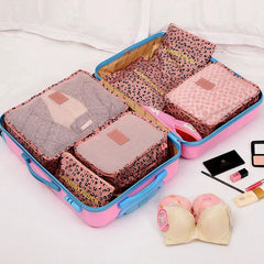 Travel Bag Organizer Kit Travel Bag Necessaire 6 Pieces - Otaj Gifts