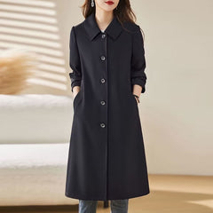 Mid-Length Spring And Autumn New Versatile Trench Thin Coat - Otaj Gifts