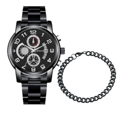 New Men's Fashion Foreign Trade Wholesale Trend Steel Strap Watch Cross-border Hot - Otaj Gifts