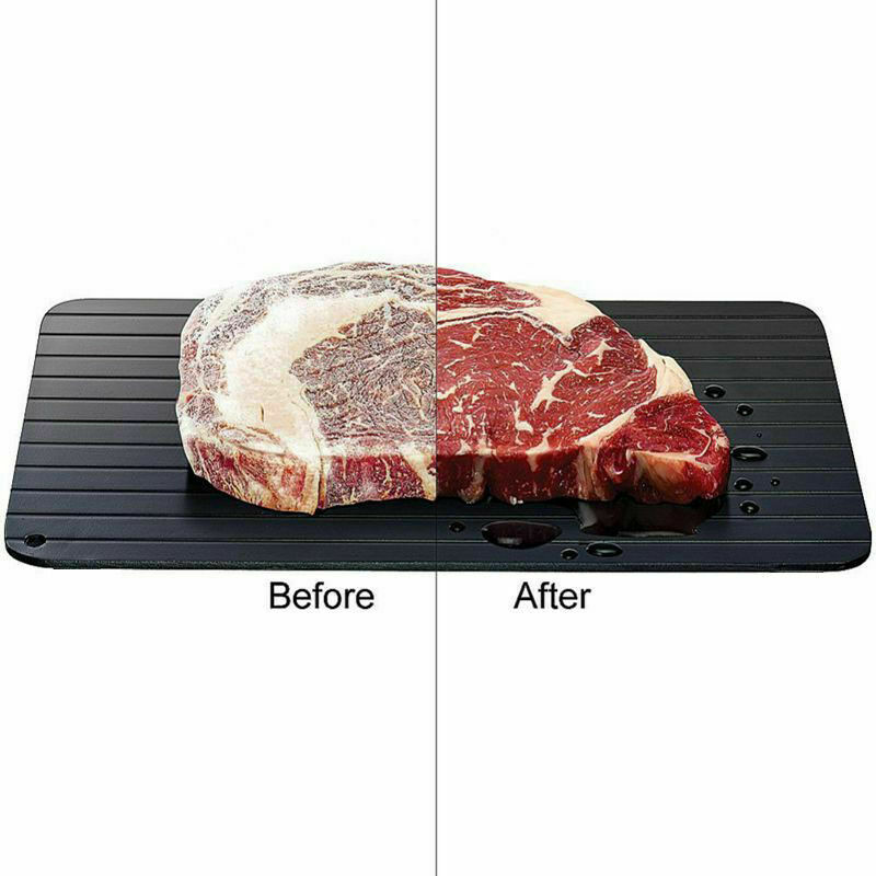 Fast Defrost Tray Fast Thaw Frozen Food Meat Fruit Quick Defrosting Plate Board Defrost Tray Thaw Master Kitchen Gadgets - Otaj Gifts