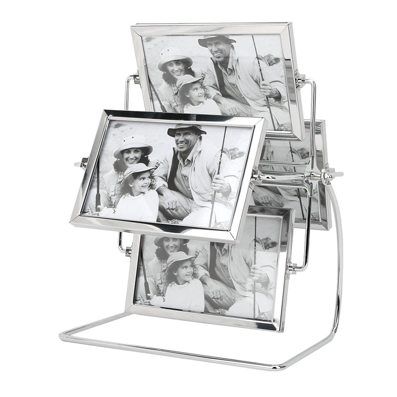 Horizontal Placement Photography Studio Rotating Metal Photo Picture Frame for 6x4in Photo - Otaj Gifts