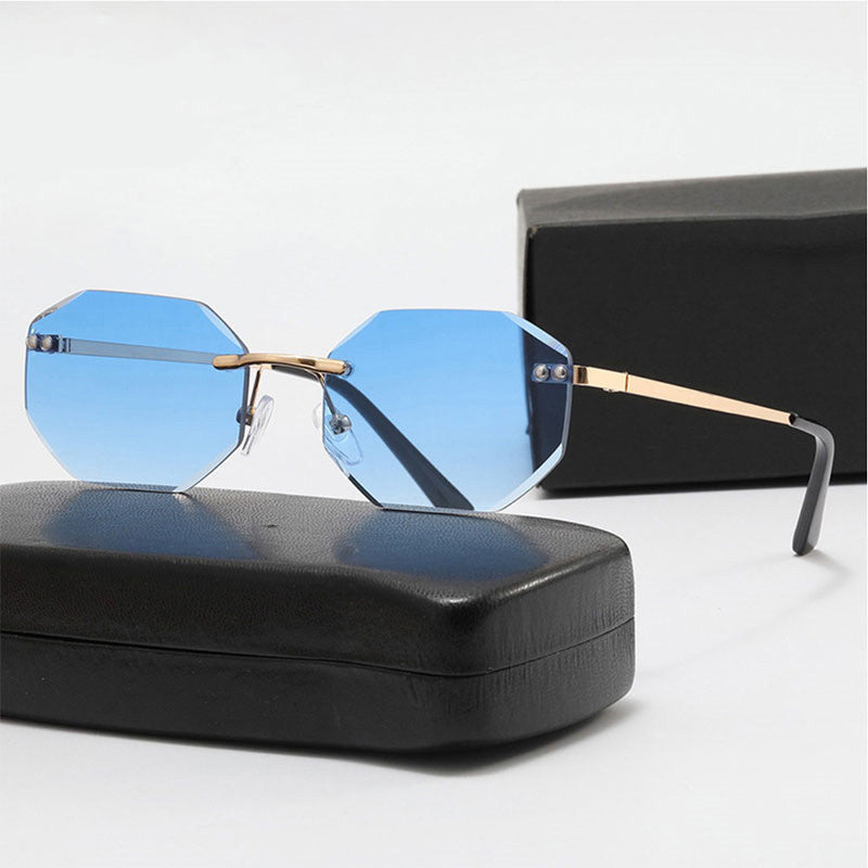 Frameless Polygon Fashion Glasses For Men And Women - Otaj Gifts
