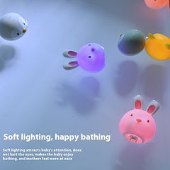 Induction Light-emitting Animal Floating Water Lamp Reticle Fish Catching Water Toys Children Baby Floating Bath Toys - Otaj Gifts