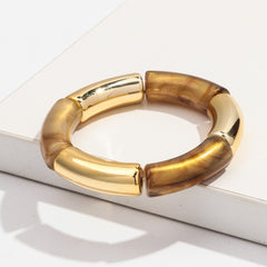 Fashion Bracelet Acrylic Gold Powder Plus Gold Ladies - Otaj Gifts