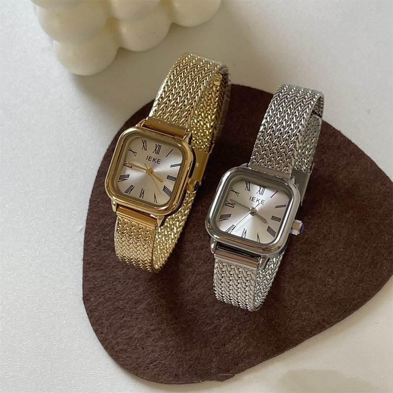 Retro Roman Steel Women's Quartz Watch - Otaj Gifts