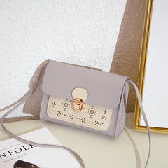 Small square bag double color matching shoulder bag - Otaj Gifts