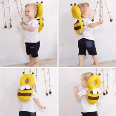Head Back Protector Baby Protect Pillow Learn Walk Headgear Prevent Injured Safety Pad Prevention Fall Cartoon Bee Kids Pillows - Otaj Gifts